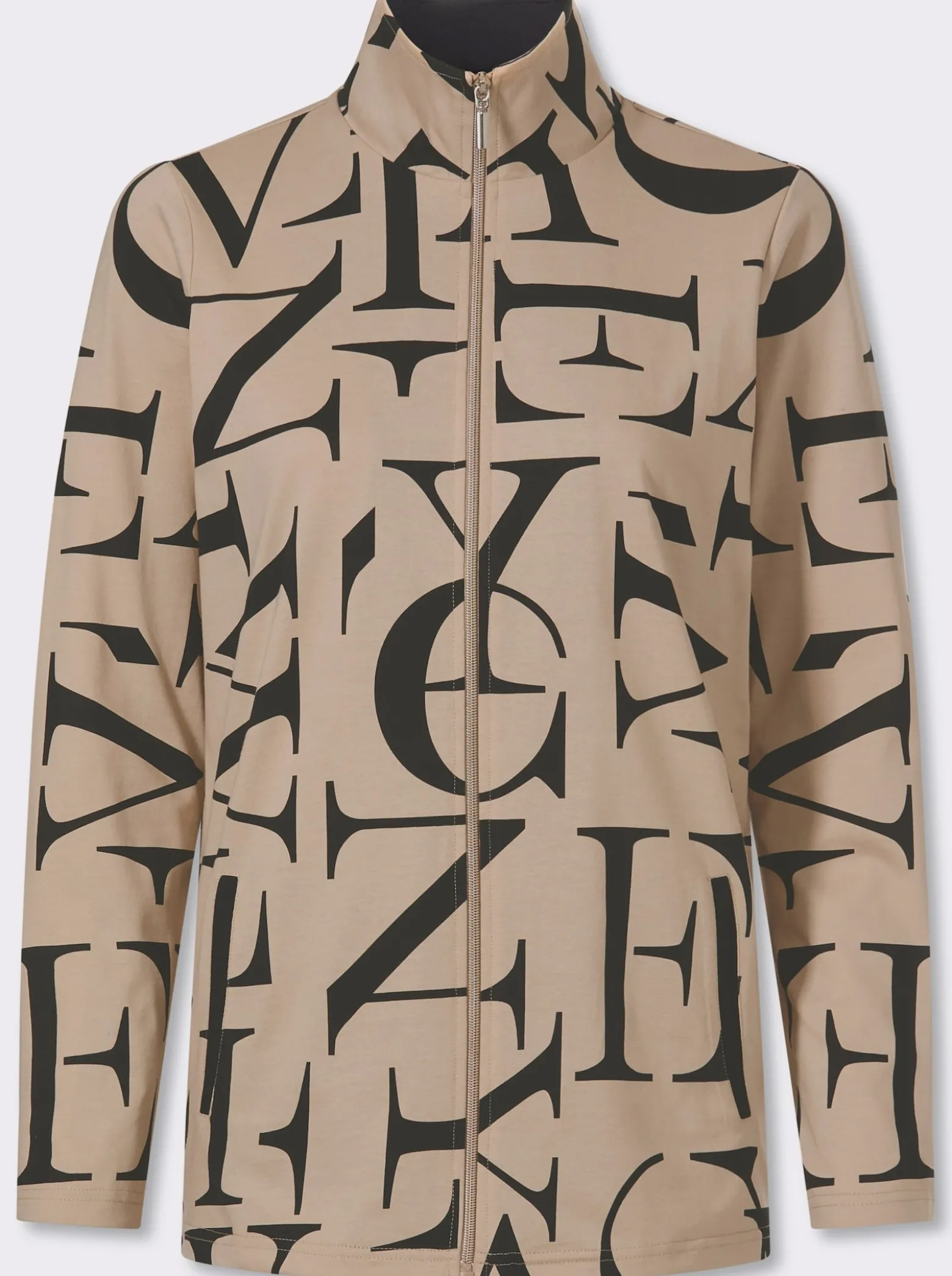 Shirtjacke mit Lettering-Druck