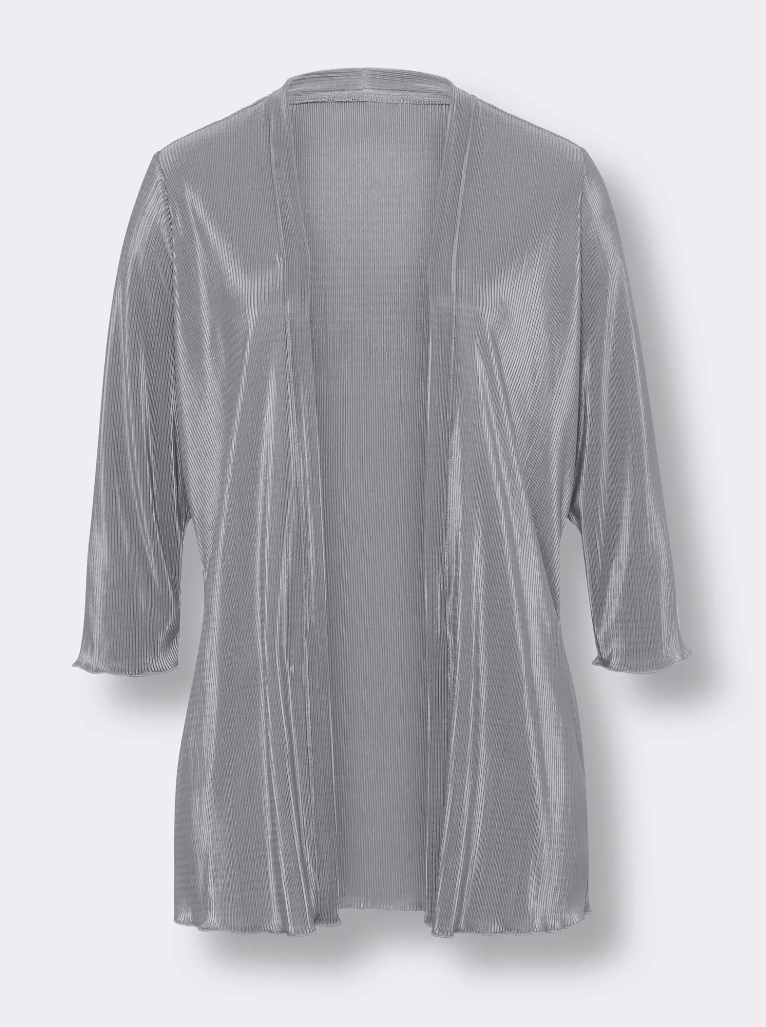 Shirtjacke mit Plissee-Falten