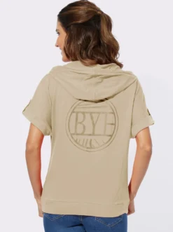 Shirtjacke mit Rücken-Print