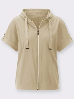 Shirtjacke mit Rücken-Print