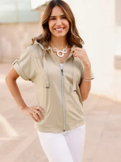 Shirtjacke mit Rücken-Print