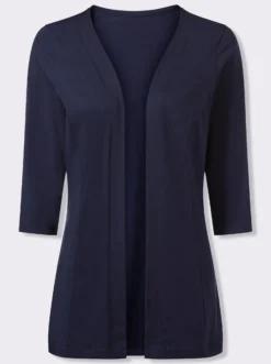 Shirtjacke mit 3/4-Ärmeln