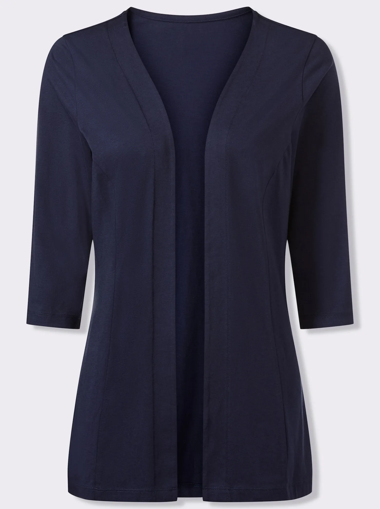 Shirtjacke mit 3/4-Ärmeln