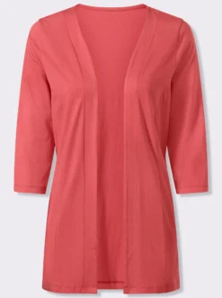 Shirtjacke mit 3/4-Ärmeln