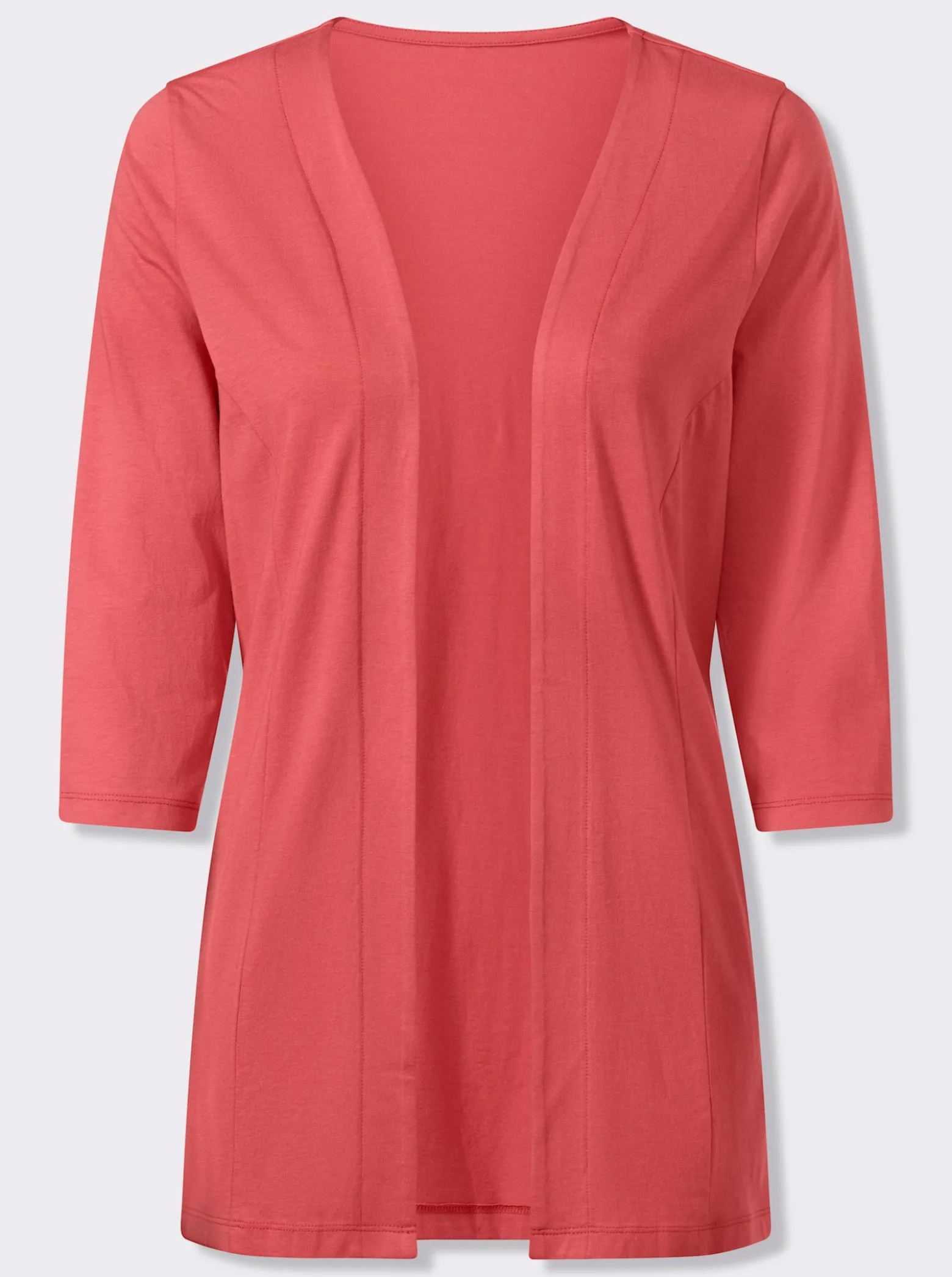 Shirtjacke mit 3/4-Ärmeln
