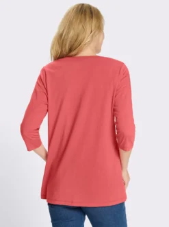 Shirtjacke mit 3/4-Ärmeln