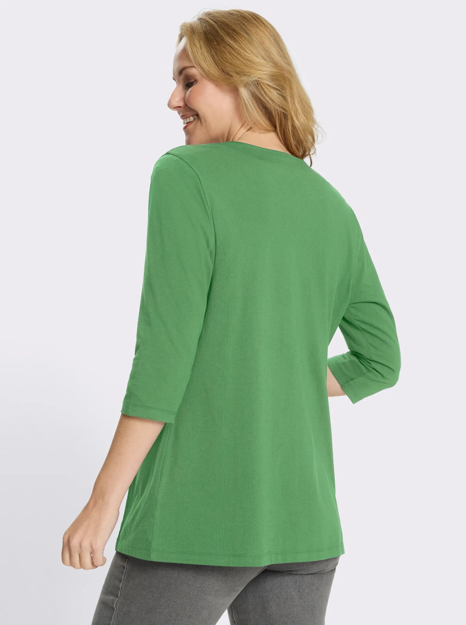 Shirtjacke mit 3/4-Ärmeln