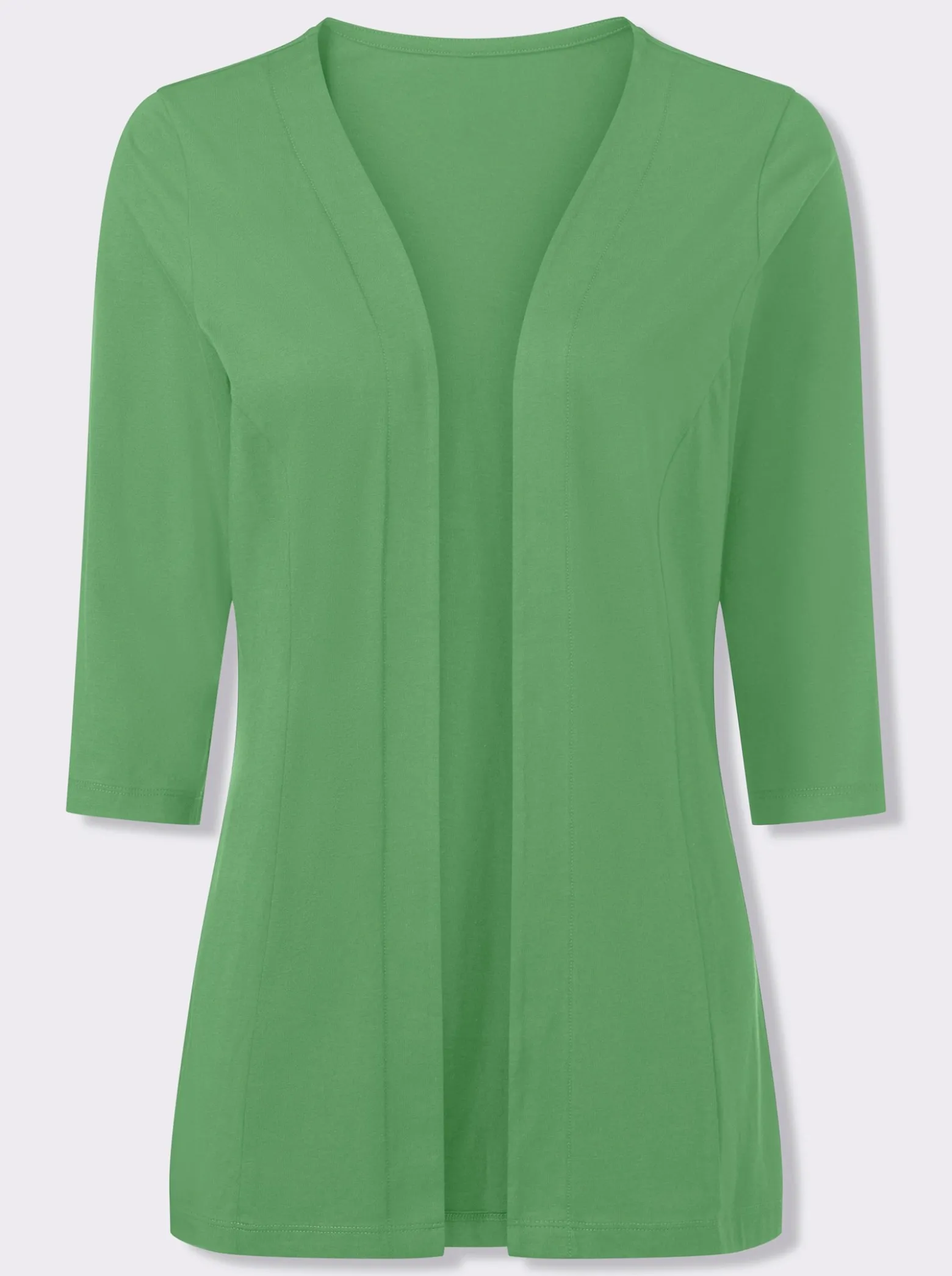 Shirtjacke mit 3/4-Ärmeln