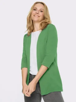 Shirtjacke mit 3/4-Ärmeln