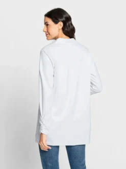 Shirtjacke mit Ärmel-Raffungen