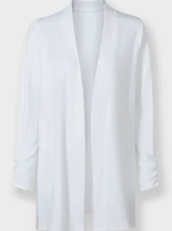 Shirtjacke mit Ärmel-Raffungen