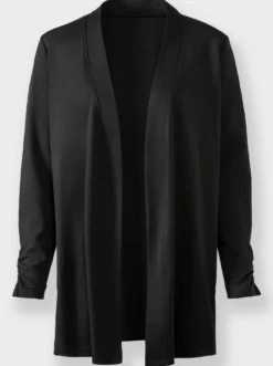 Shirtjacke mit Ärmel-Raffungen