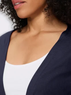 Shirtjacke mit Saum zum Knoten