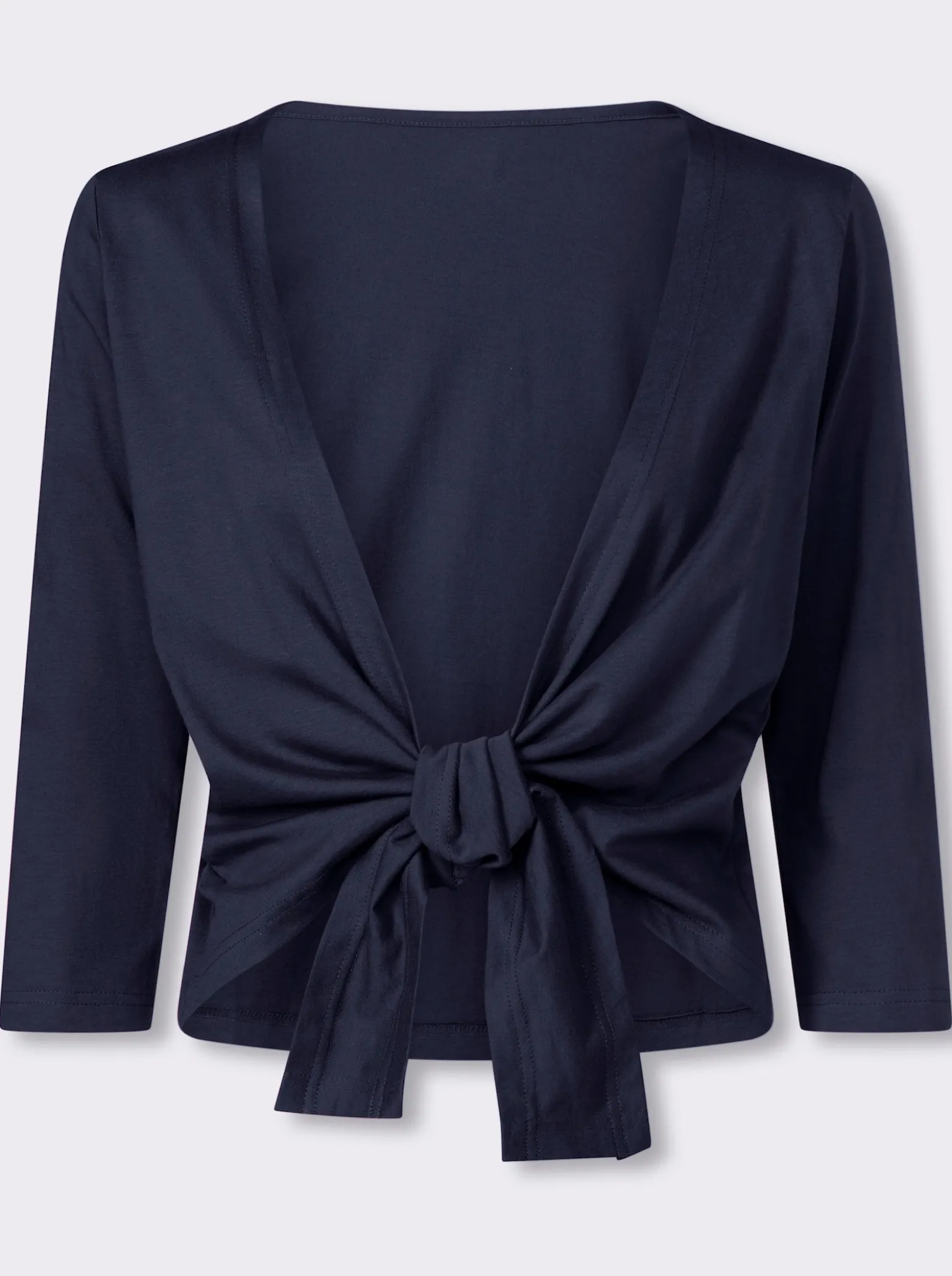 Shirtjacke mit Saum zum Knoten