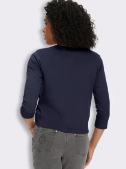 Shirtjacke mit Saum zum Knoten