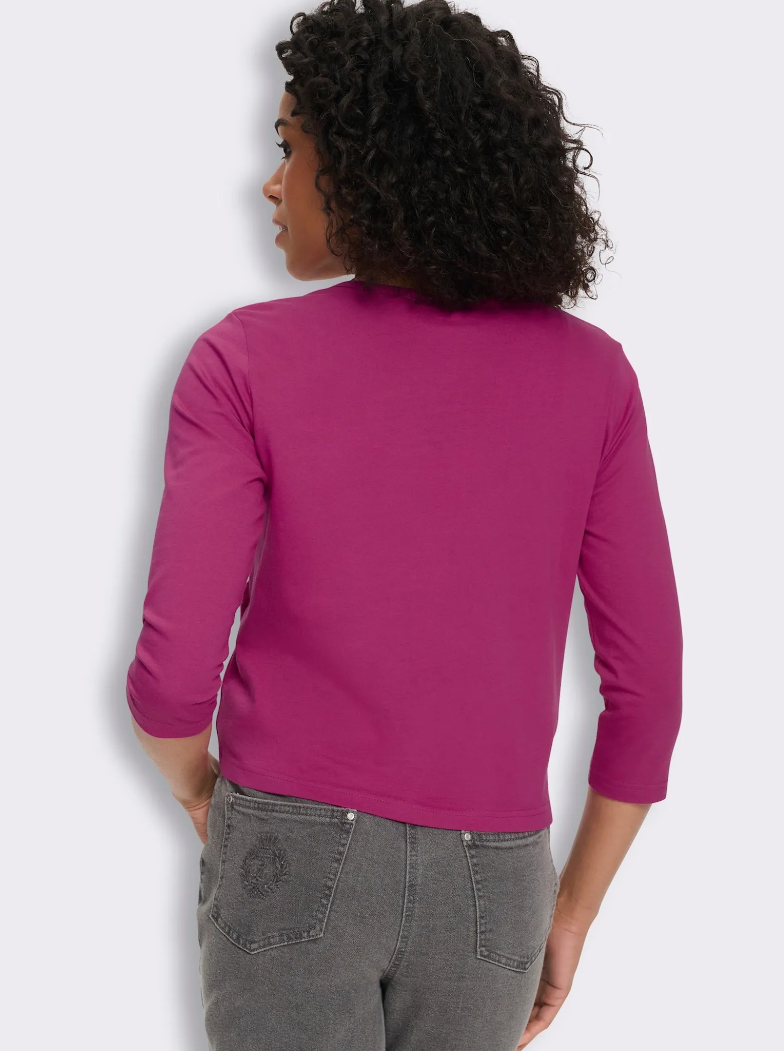 Shirtjacke mit Saum zum Knoten