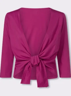 Shirtjacke mit Saum zum Knoten