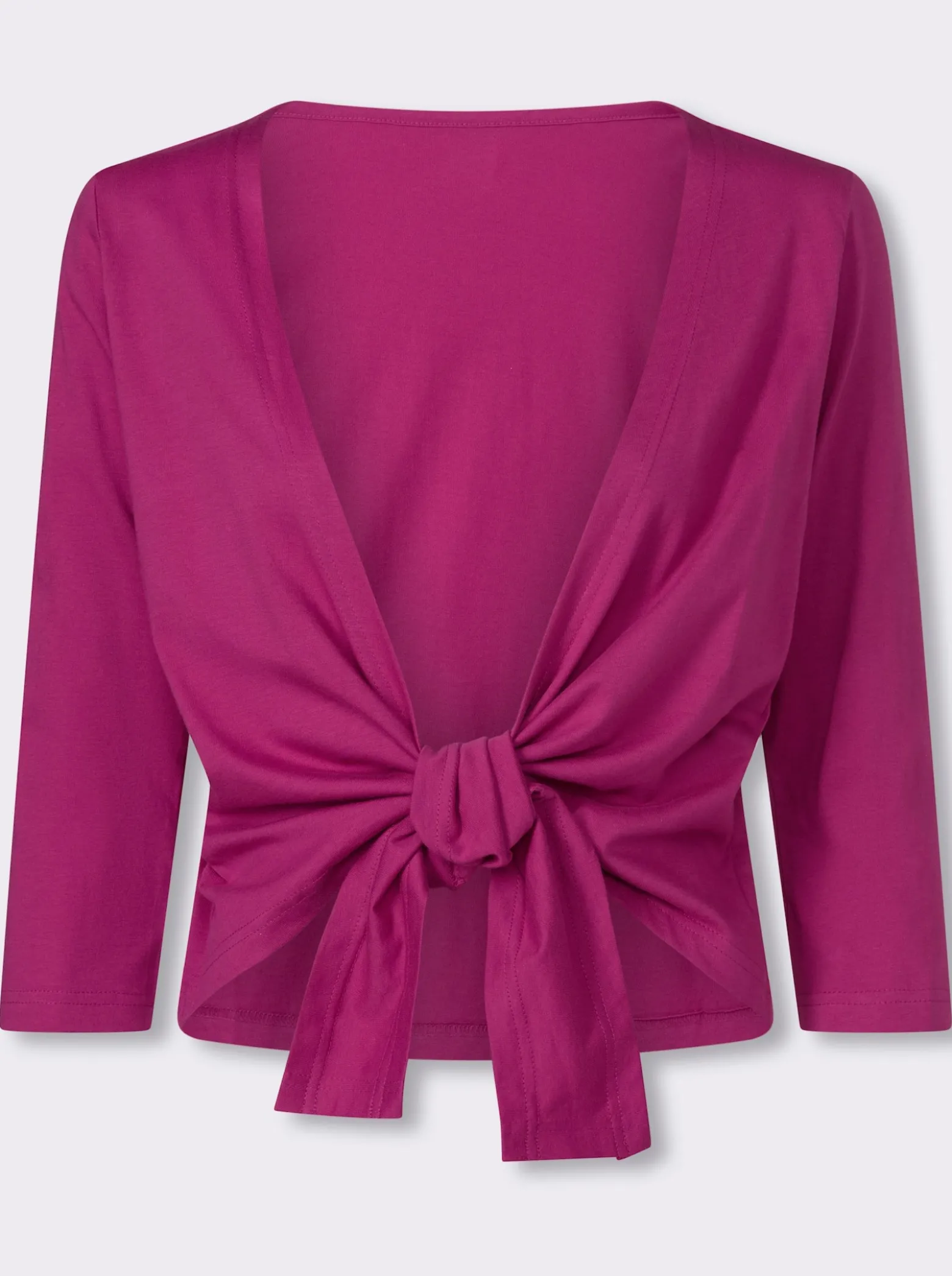 Shirtjacke mit Saum zum Knoten