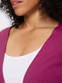 Shirtjacke mit Saum zum Knoten
