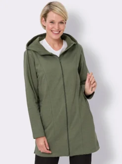Shirtjacke mit Seitenschlitzen
