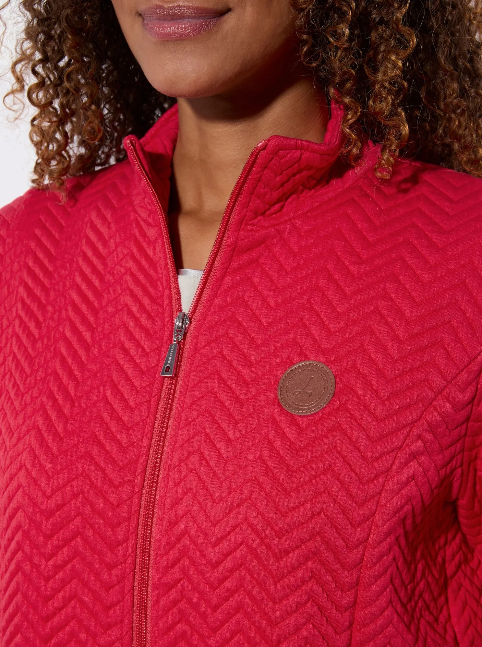 Shirtjacke mit Stehkragen