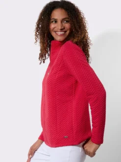 Shirtjacke mit Stehkragen