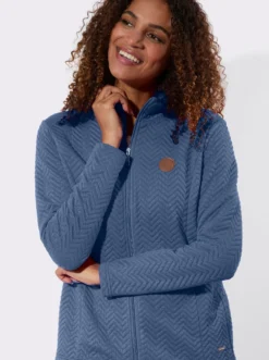 Shirtjacke mit Stehkragen