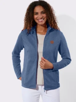 Shirtjacke mit Stehkragen