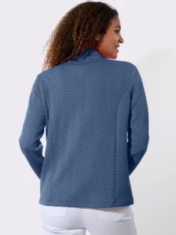 Shirtjacke mit Stehkragen