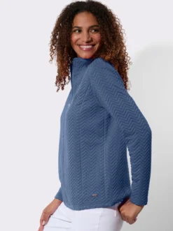 Shirtjacke mit Stehkragen