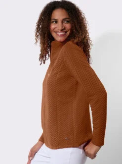 Shirtjacke mit Stehkragen
