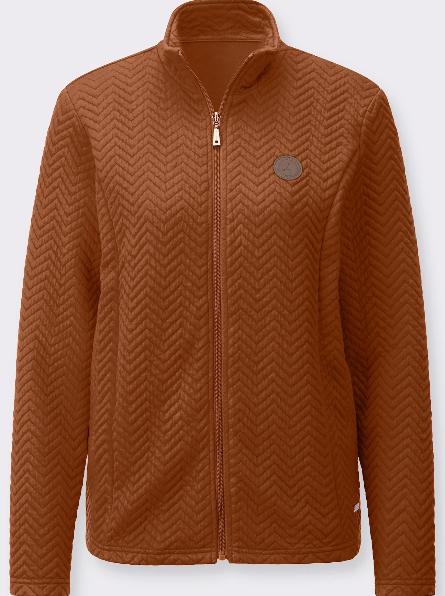 Shirtjacke mit Stehkragen