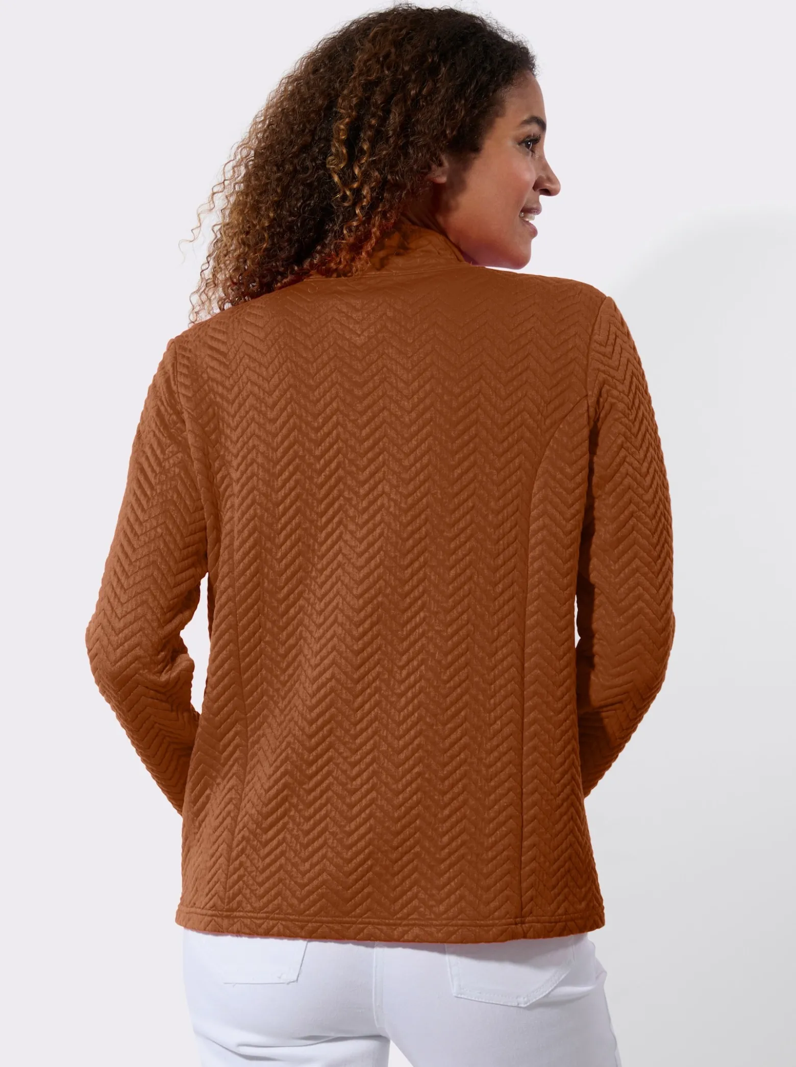 Shirtjacke mit Stehkragen