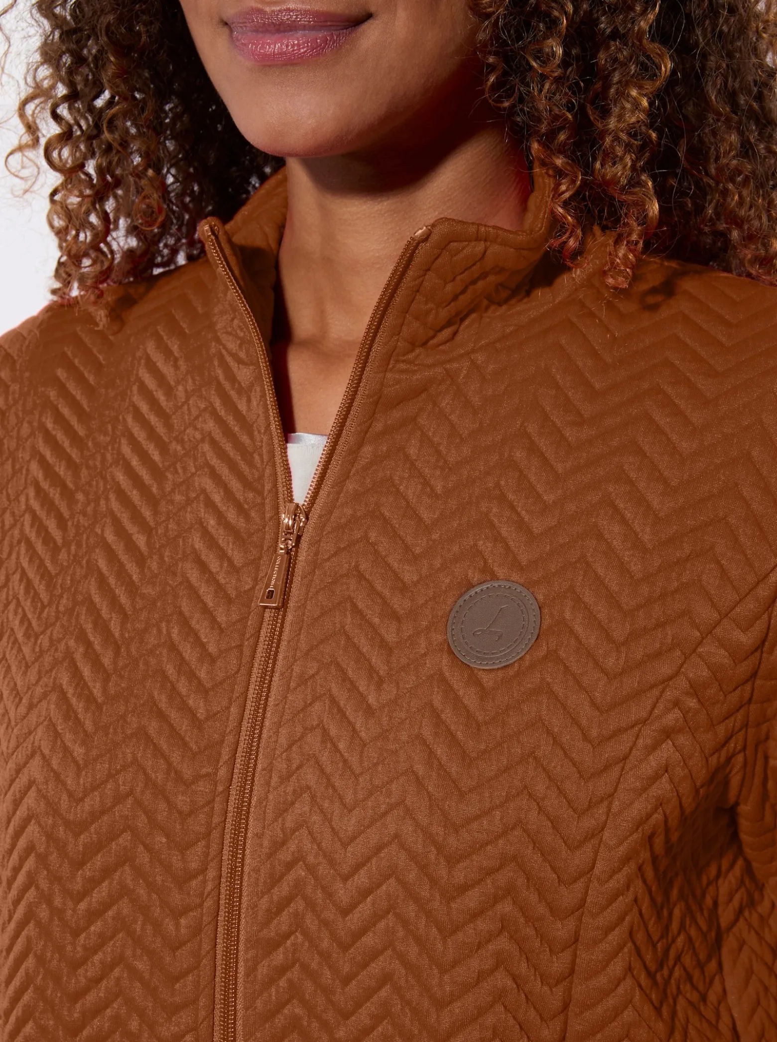 Shirtjacke mit Stehkragen