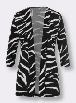 Shirtjacke mit Zebra-Muster