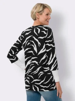 Shirtjacke mit Zebra-Muster