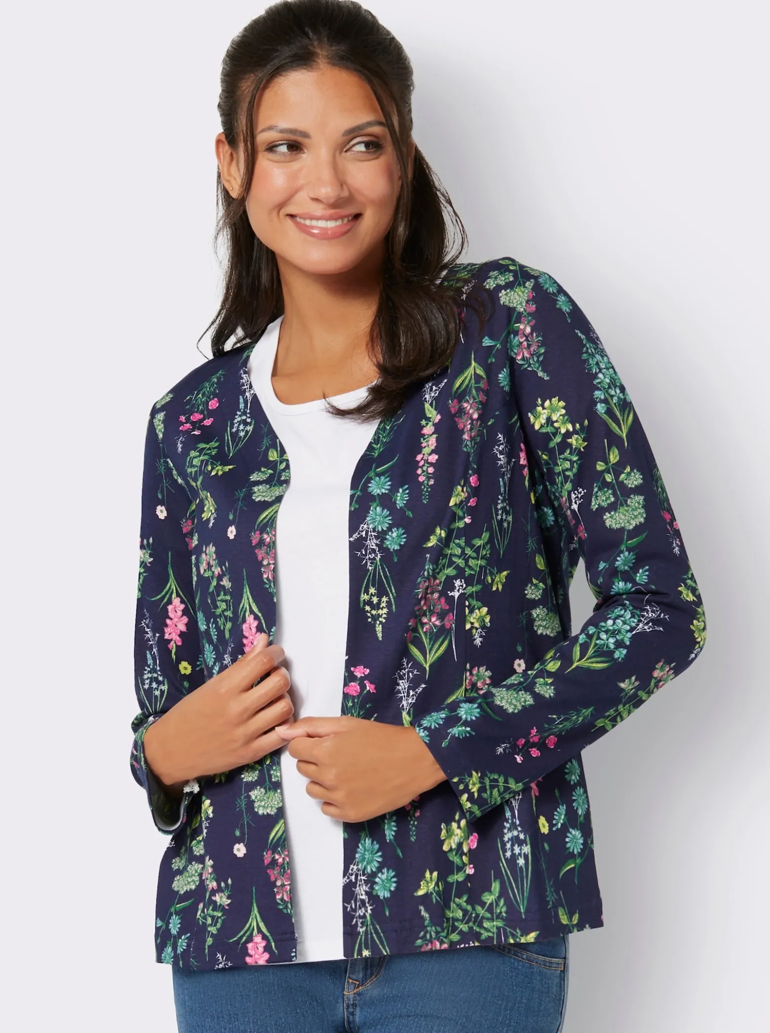 Shirtjacke ohne Verschluss