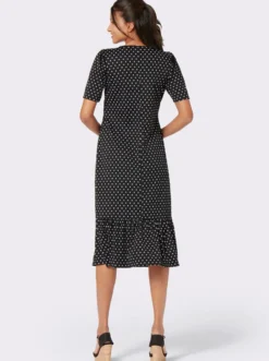 Shirtkleid mit Volant am Saum