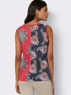 Shirttop in Patchwork-Optik