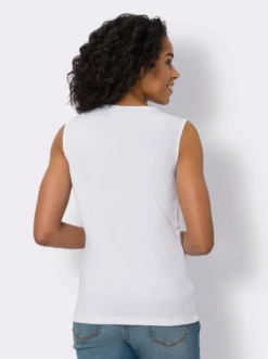 Shirttop in Ripp-Qualität