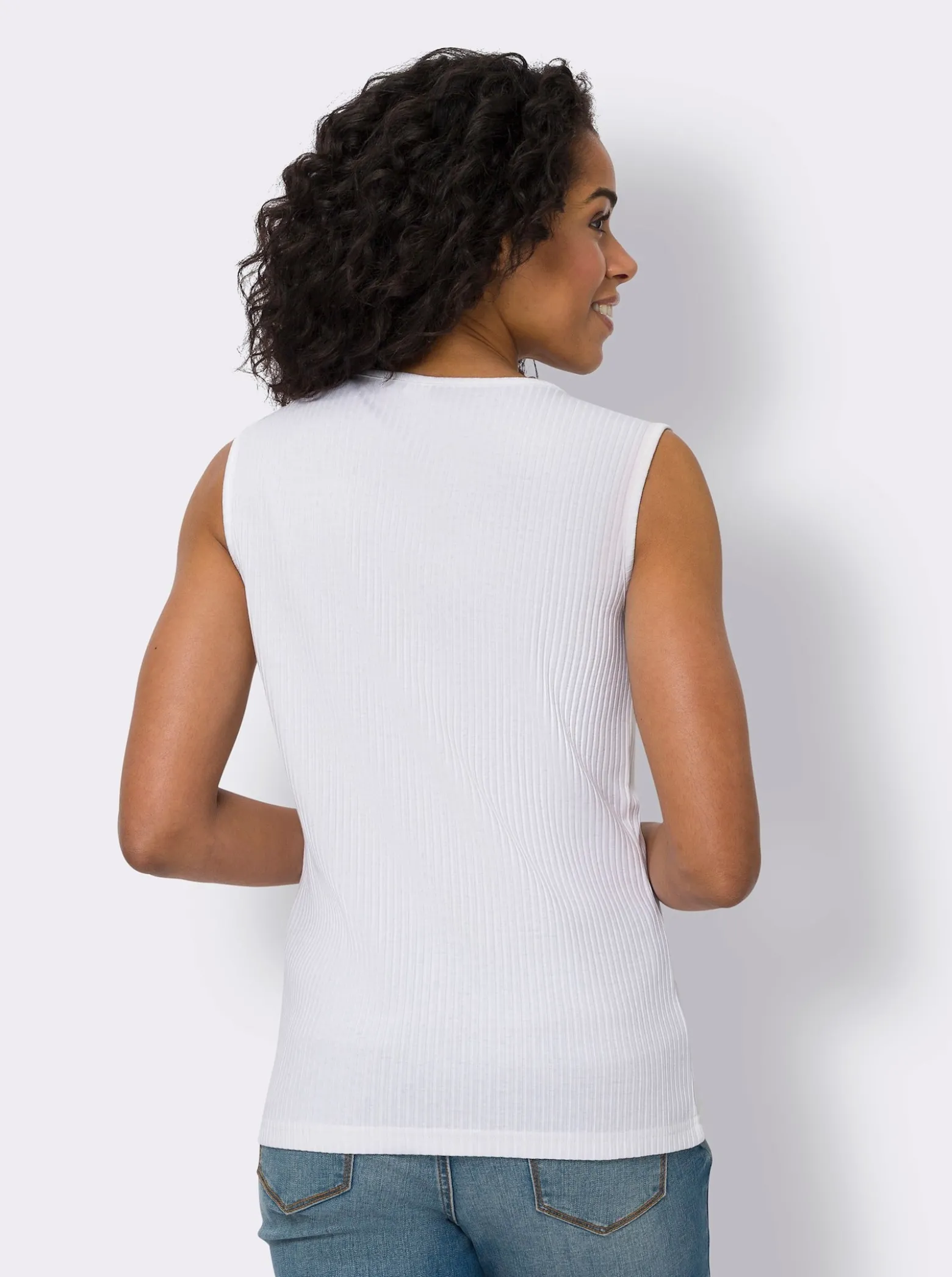 Shirttop in Ripp-Qualität
