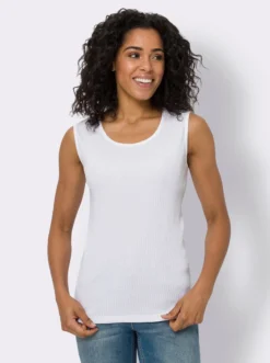 Shirttop in Ripp-Qualität