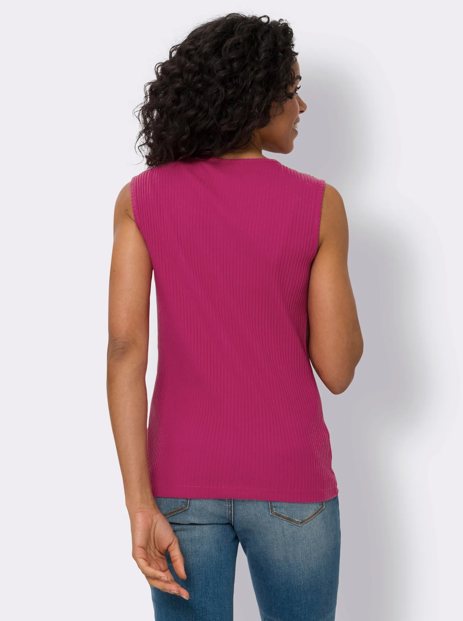 Shirttop in Ripp-Qualität