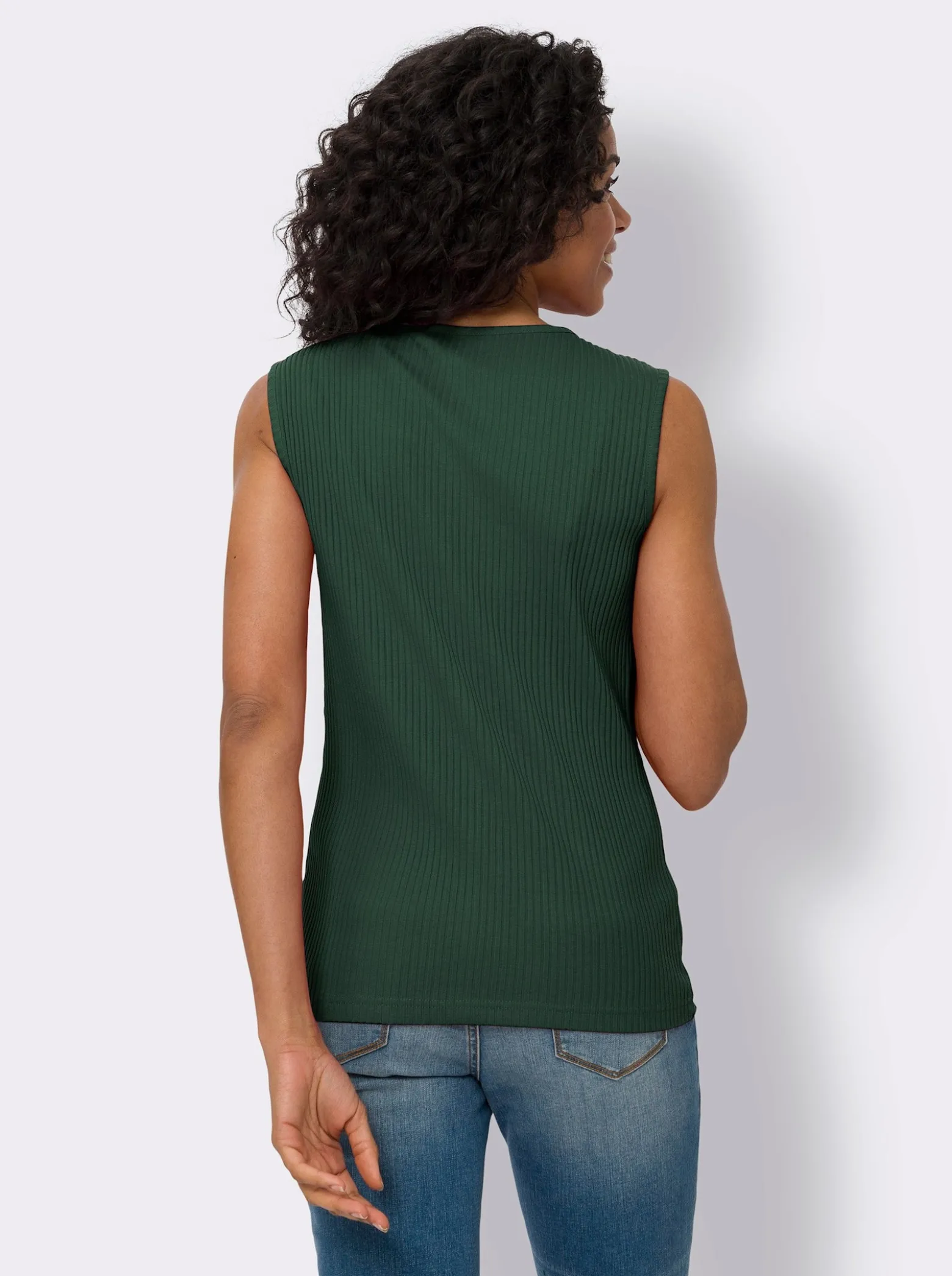 Shirttop in Ripp-Qualität