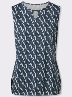 Shirttop mit elastischem Saum