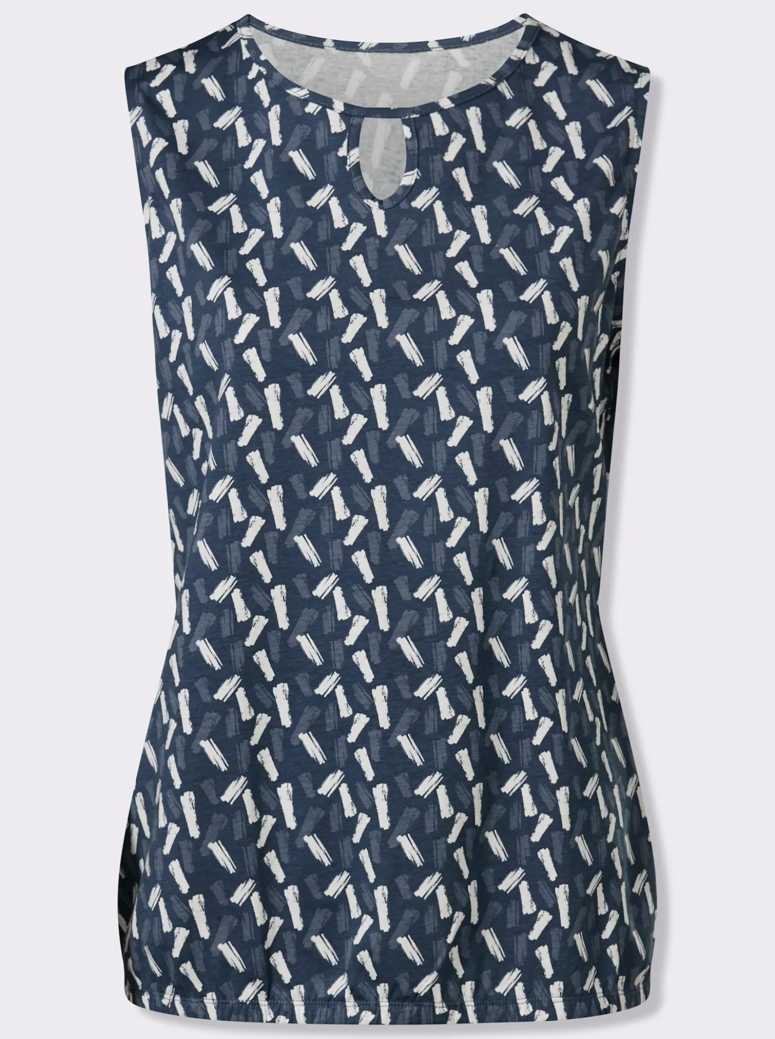 Shirttop mit elastischem Saum