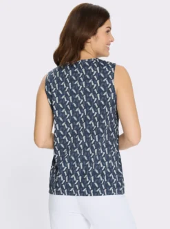 Shirttop mit elastischem Saum