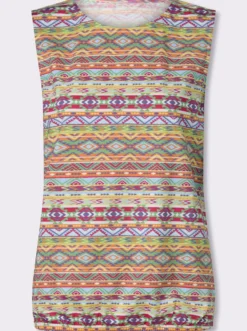 Shirttop mit Ethno-Druck