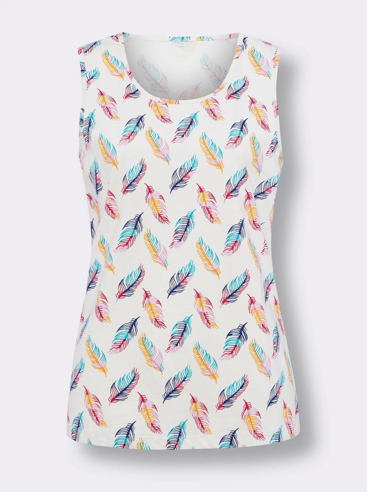 Shirttop mit Federndruck