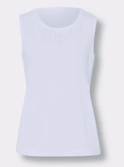 Shirttop mit Glitzer-Druck